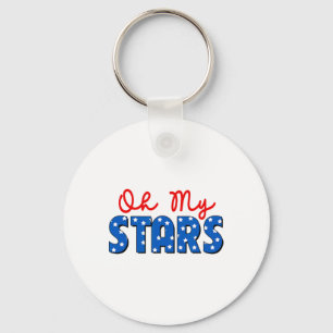 Oh mijn sterren 4th of July Onafhankelijkheid Memo Sleutelhanger
