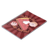 Oh Mijn Taart Kitsch Cartoon Fun Spreuk Notitieboek (Linkerzijde)