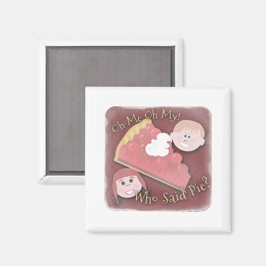 Oh mijn taart! magneet (Voorkant / Achterkant)