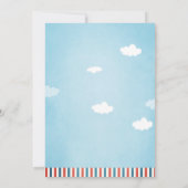 Oh mijn tijd vliegt op Kite Summer Boy eerste verj Kaart (Achterkant)