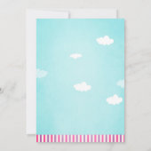 Oh mijn tijd vliegt op Kite Summer Girl eerste ver Kaart (Achterkant)