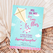 Oh mijn tijd vliegt op Kite Summer Girl eerste ver Kaart