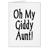 Oh, mijn zwerftante! Kaart (Voorkant)