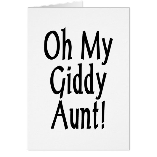 Oh, mijn zwerftante! Kaart (Voorkant)