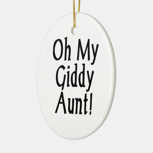 Oh, mijn zwerftante! keramisch ornament (Links)