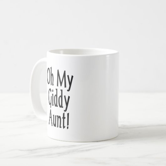 Oh, mijn zwerftante! koffiemok (Voorkant links)