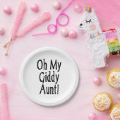 Oh, mijn zwerftante! papieren bordje (Feest)