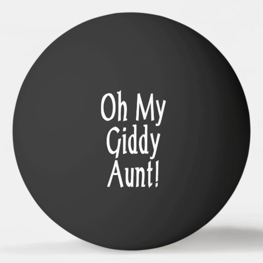 Oh, mijn zwerftante! pingpongbal (Voorkant)