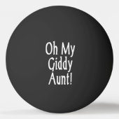 Oh, mijn zwerftante! pingpongbal (Achterkant)