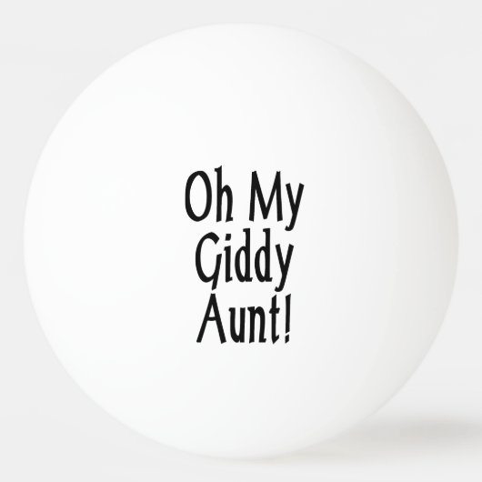 Oh, mijn zwerftante! pingpongbal (Voorkant)