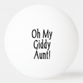 Oh, mijn zwerftante! pingpongbal (Achterkant)