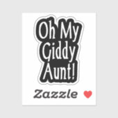 Oh, mijn zwerftante! sticker (Vel)