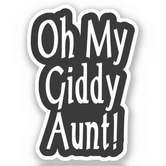 Oh, mijn zwerftante! sticker (Voorkant)