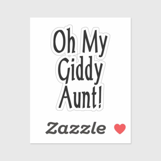 Oh, mijn zwerftante! sticker (Vel)