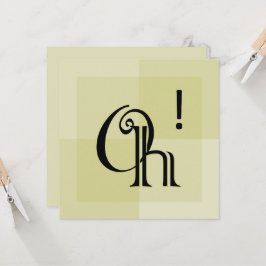 Oh! Moderne expressieve typografie, alle gelegenhe