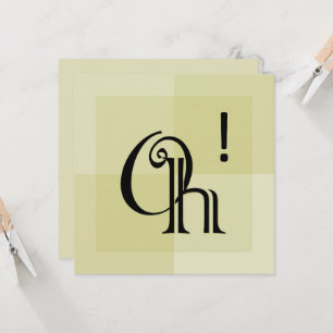 Oh! Moderne expressieve typografie, alle gelegenhe