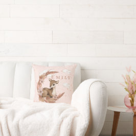 Oh, mooie Deer & Clouds Stars Nursery Throw Pillo Kussen