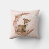Oh, mooie Deer & Clouds Stars Nursery Throw Pillo Kussen (Achterkant)