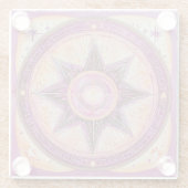 Oh mooie ster glazen onderzetter (Achterkant)