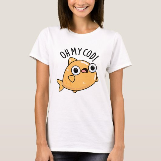 Oh My Cod Grappige Vispun  T-shirt (Voorkant)