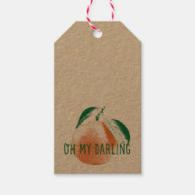 Oh My Darling Clementine Kraft Labels Set van 10