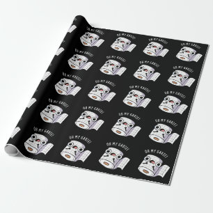 Oh My Gauze Grappige Eerste Hulp Pun Donker BG Cadeaupapier