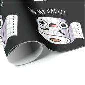 Oh My Gauze Grappige Eerste Hulp Pun Donker BG Cadeaupapier (Rol Hoek)