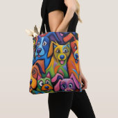 Oh My goodness Abstract dog Tote Bag (Dichtbij)