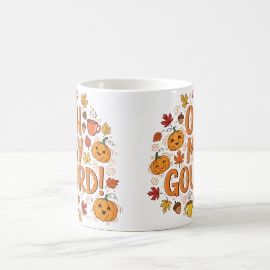 Oh My Gourd - Funny Autumn Coffee Mok (Center)