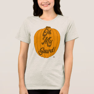 Oh My Gourd Herfst Pumpkin Art Slogan Tri-Blend Shirt