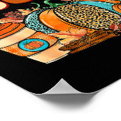 Oh My Gourd Pumpkins Funny Fall Autumn Thanksgivin Poster (Hoek)