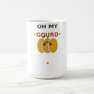 Oh My Gourd Schattige Pompoen, Retro Herfst Autumn Koffiemok