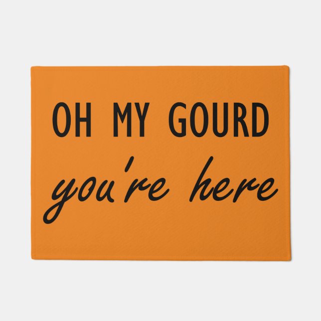 Oh My Gourd, You're here Deurmat (Voorkant)