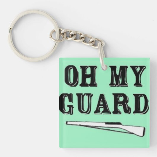 "Oh My Guard" dubbelzijdig Sleutelhanger (Voorkant)