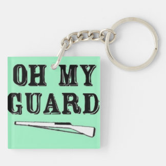 "Oh My Guard" dubbelzijdig Sleutelhanger