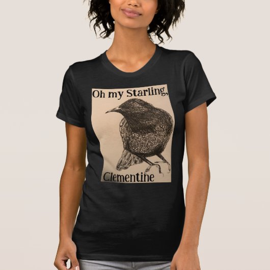 Oh my Starling, Clementine Illustration Shirt (Voorkant)