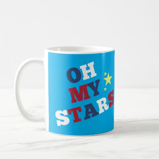 "Oh My Stars" Patriotic Koffiemok (Links)
