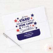 Oh My Stars - Sparkling Thuiszorg zorgverlener Vierkante Sticker (Envelop)