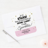 Oh My Stars - Sparkling Thuiszorg zorgverlener Vierkante Sticker (Envelop)