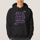 Oh My Sweet! Don’t Break My Heart – Purple Romanti Hoodie (Voorkant)