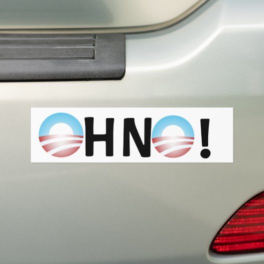 Oh nee Anti Obama Bumpersticker (Op auto)