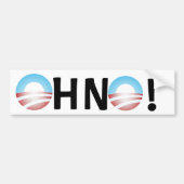 Oh nee Anti Obama Bumpersticker (Voorkant)