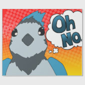 Oh nee Bird Cadeaupapier (Vlak)