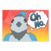 Oh nee Bird Sticker (Voorkant)