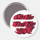 Oh nee de grote 30 magneet (Voorkant / Achterkant)