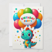 Oh nee! Een ander dinosaurus thema verjaardagsfees Kaart (Achterkant)