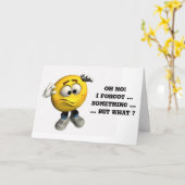 Oh nee, ik ben het vergeten... iets kaart (Gele Bloem)