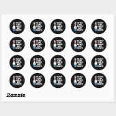 Oh nee, ik heb mijn broek gesplitst bowling ronde sticker (Vel)