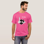 Oh Nee Koning Pion Schaakstuk Grappige Schaker Sch T-shirt (Voorkant volledig)