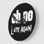 Oh nee, laat nog een keer de tijd citeert Typograf Grote Klok (Hoek)